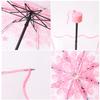 Creative Hand Movement Transparent Male Female Umbrella Cherry Blossom Style Personalized Couple Student Clear Beach Umbrella