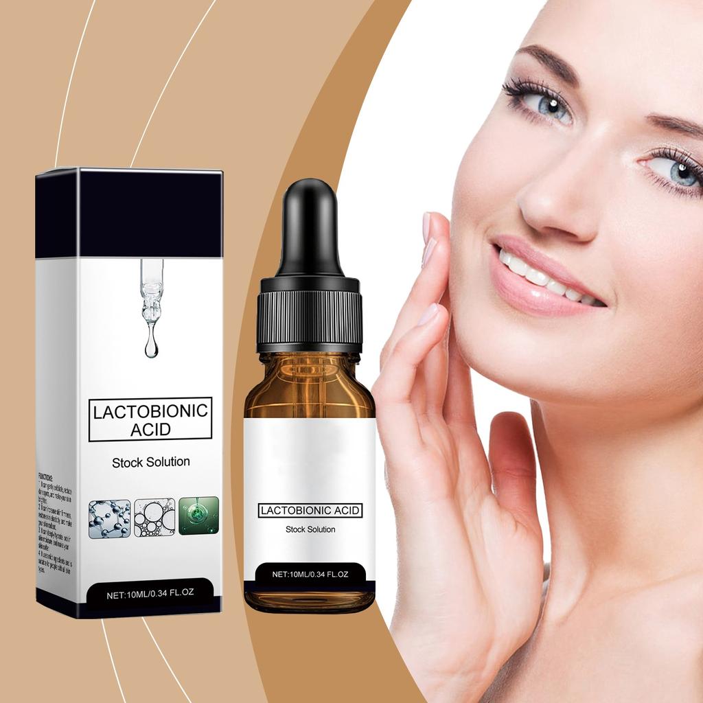 Ansiktsserum laktobionisk fuktighetsgivende, oppstrammende, foryngende hudpleie-serum(10 ml)