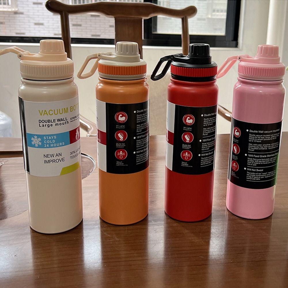 Nepropustný Izolovaný Hrnek 600/800ml Sportovní Láhev na Vodu Čajový Hrnek Termoska Proteinový Prášek