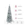 HOMCOM Sapin de Noël artificiel 180 cm Sapin artificiel avec neige artificielle et pied, 523 branches pour une décoration festive