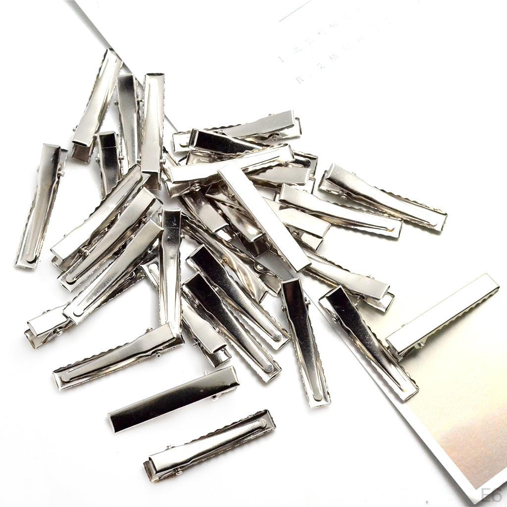 10/0 Pieces Blank Single Pointed Metal Alligator Clips Bows Makings