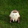 Cute Resin Cat Planter Rocking Chair Style  Hanging Kitten Planter Home and Garden Decorative Pot