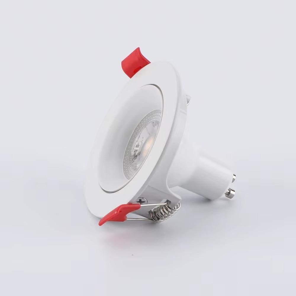 White/Satin Nickel Round MR16 Ceiling Light Downlight Custom-made Aluminium Adjustable Gu Aluminum Modern Style