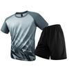 Letní volný neformální dvoudílný sportovní set s krátkým rukávem