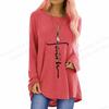 Christian T Shirt Cross 3d Print T-shirt Women Fashion T-shirt Loose Long Sleeve Tshirt Ladies Tshirt Oversized Loose