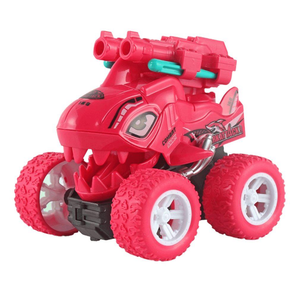 Cartoon Dinosaur Dinosaur Inertial Ejection Toy Car Off-Road Vehicle Shark Ejection Car  Boy's Toy