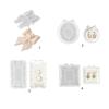 Bowknot Storage Tray Silicone Mold Jewelry Display Pan Epoxy Resin Molds Rectangle Candle Cup Coaster Gypsum Plsater DIY