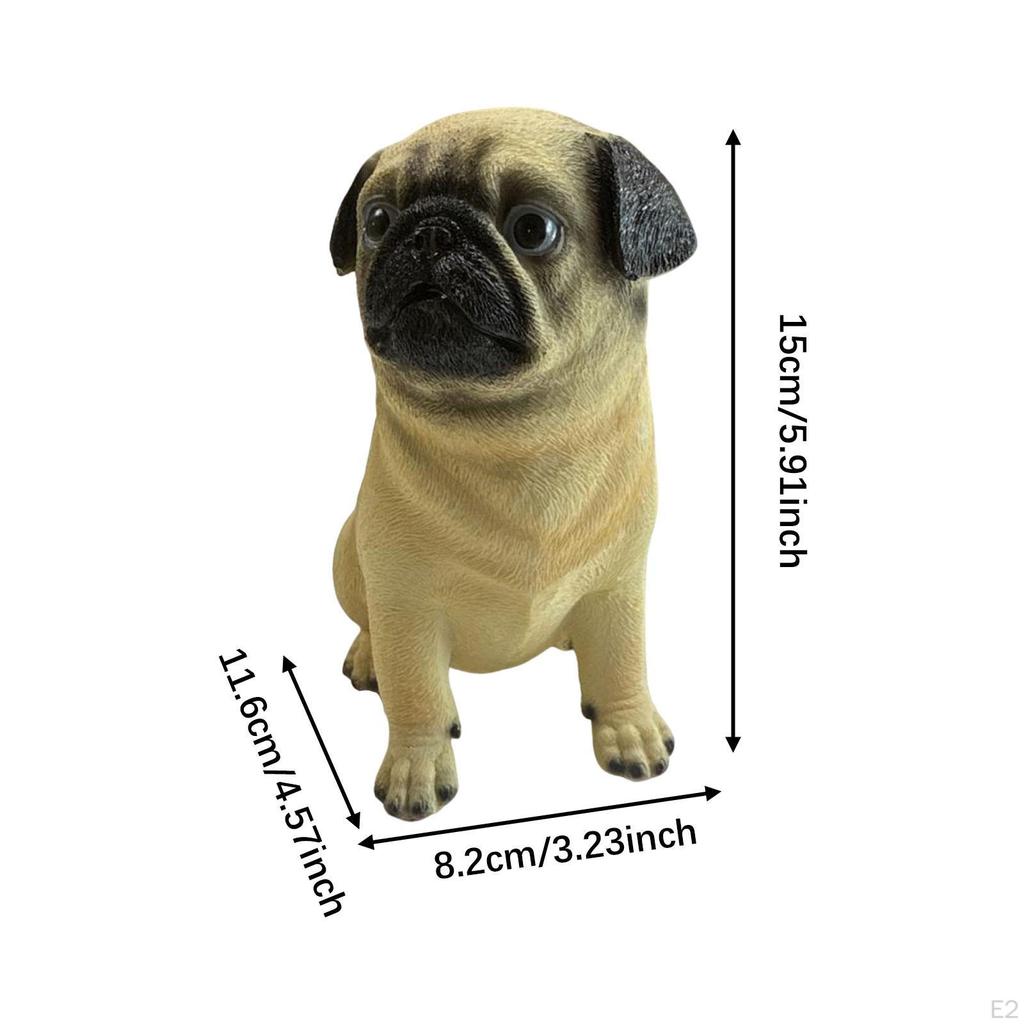Animal Dog Statue Figurine Handmade Craft Creative Collection Home Decor for Office Wedding