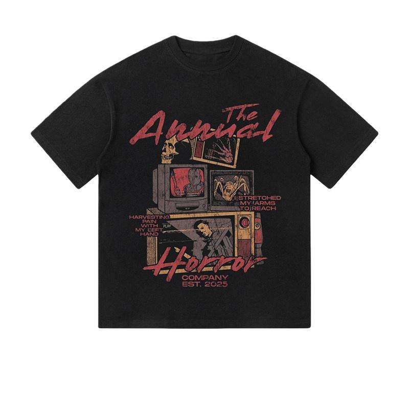 

2026 New Summer Fashion Pure Cotton Men s Printed T-shirt Casual Breathable Comfortable Men s and Women s Short Sleeved top -... 5XL різнокольоровий