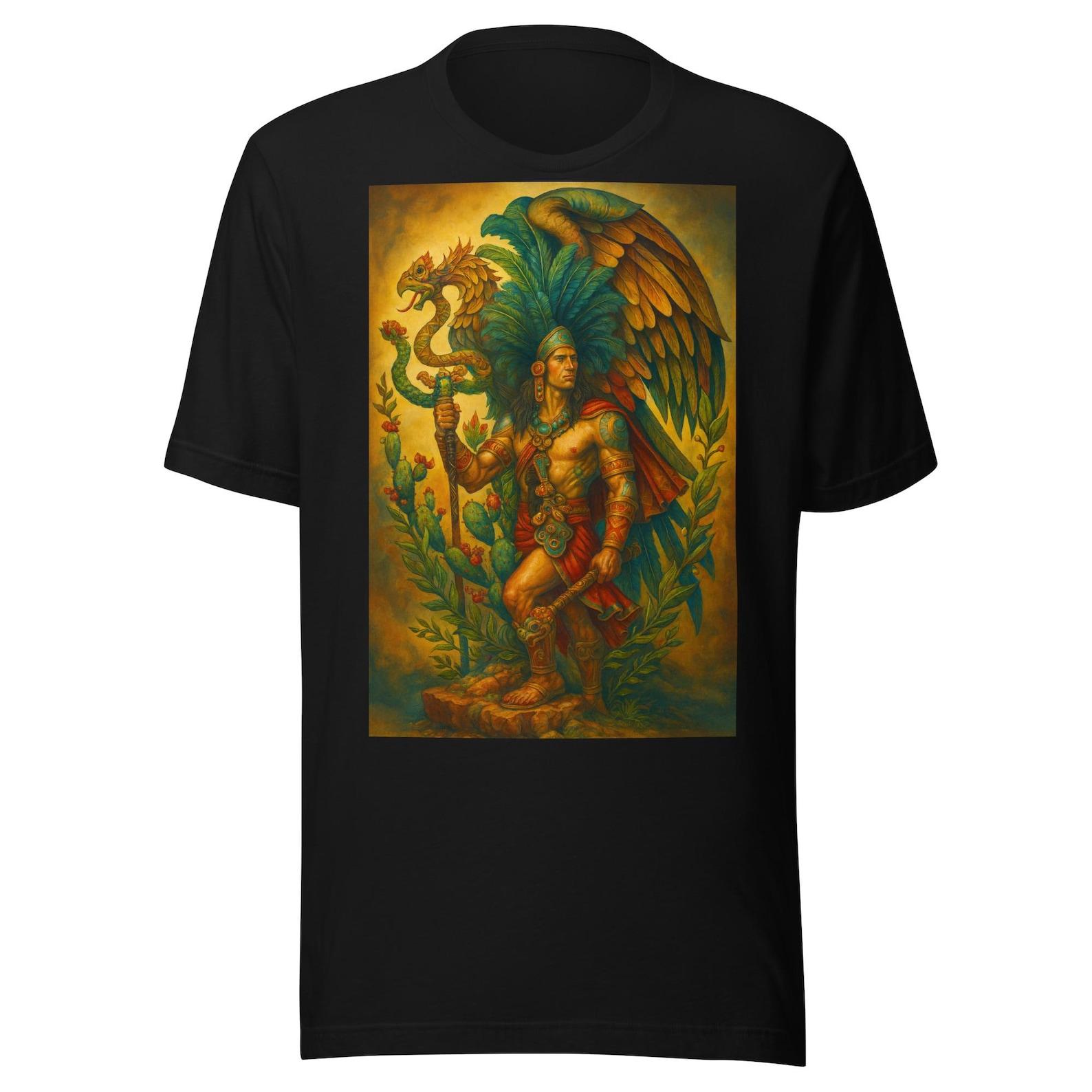 Aztec Warrior Aztec Calendar Unisex t-shirt S
