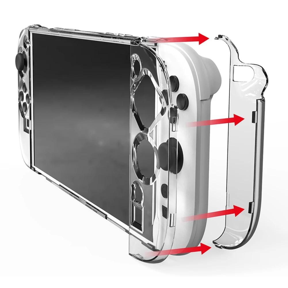 Clear PC Hard Case for Switch 2 Split Clear Cover Anti-scratch Crystal Protector Case Shockproof for Nintendo Game Accessories