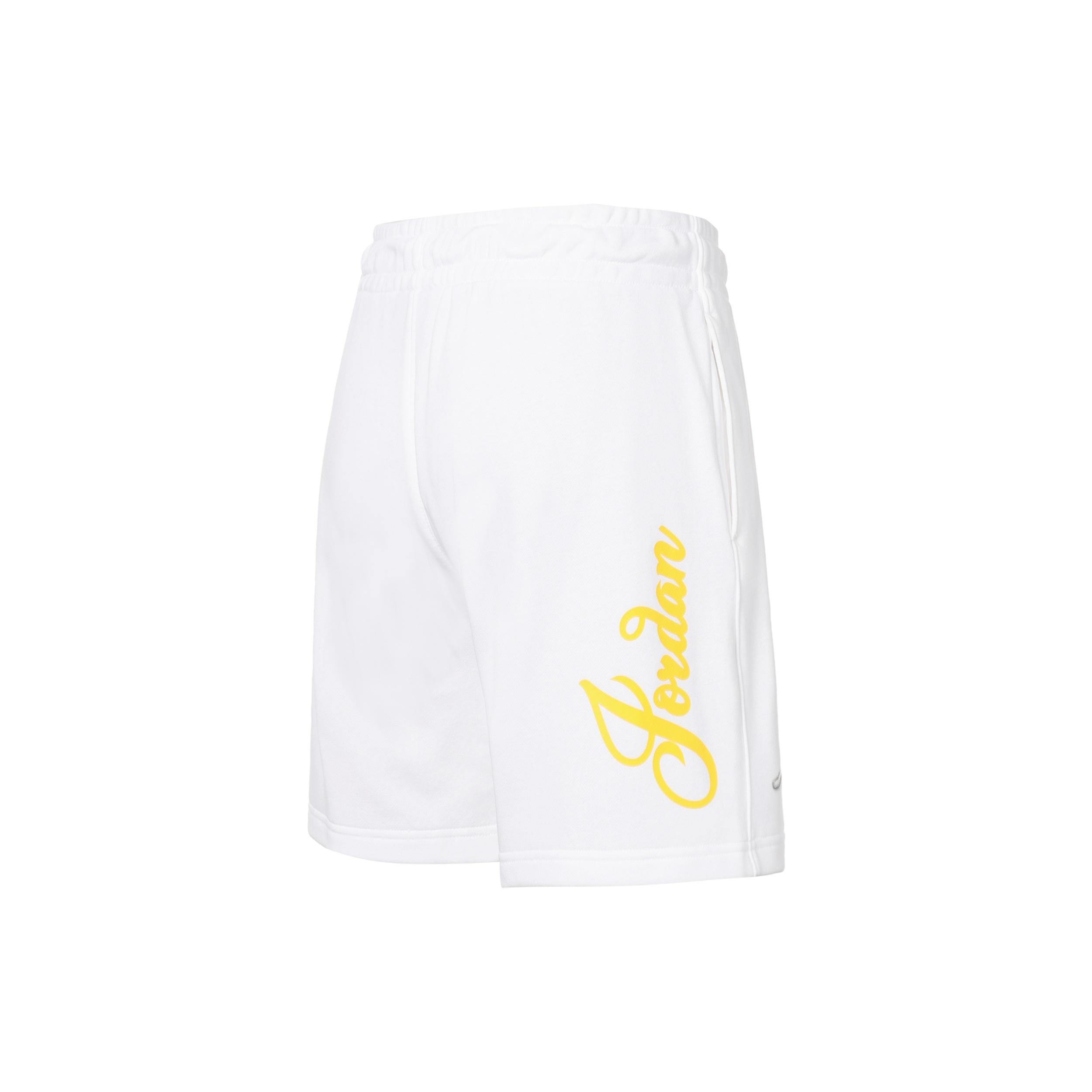 (WMNS) Air Jordan Brooklyn Fleece Shorts White Women s DZ3388-100 XL