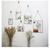 Golden Border Glass Photo Frame - Wall Hanging & Desktop Decorative Display