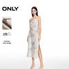 Only Women's 2025 Summer Tie-Dye Silky Slip Dress with Slit