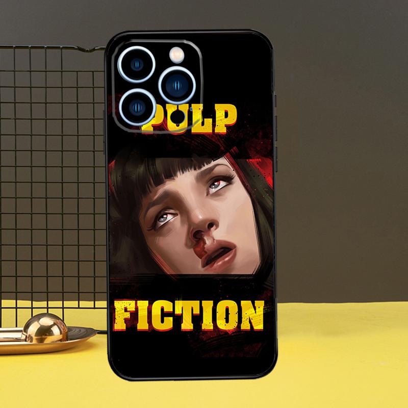 Mia Pulp Fiction Funda For iPhone 12 13 Mini 11 14 16 15 Pro Max XS X XR 7 8 14 16 15 Plus Phone Case