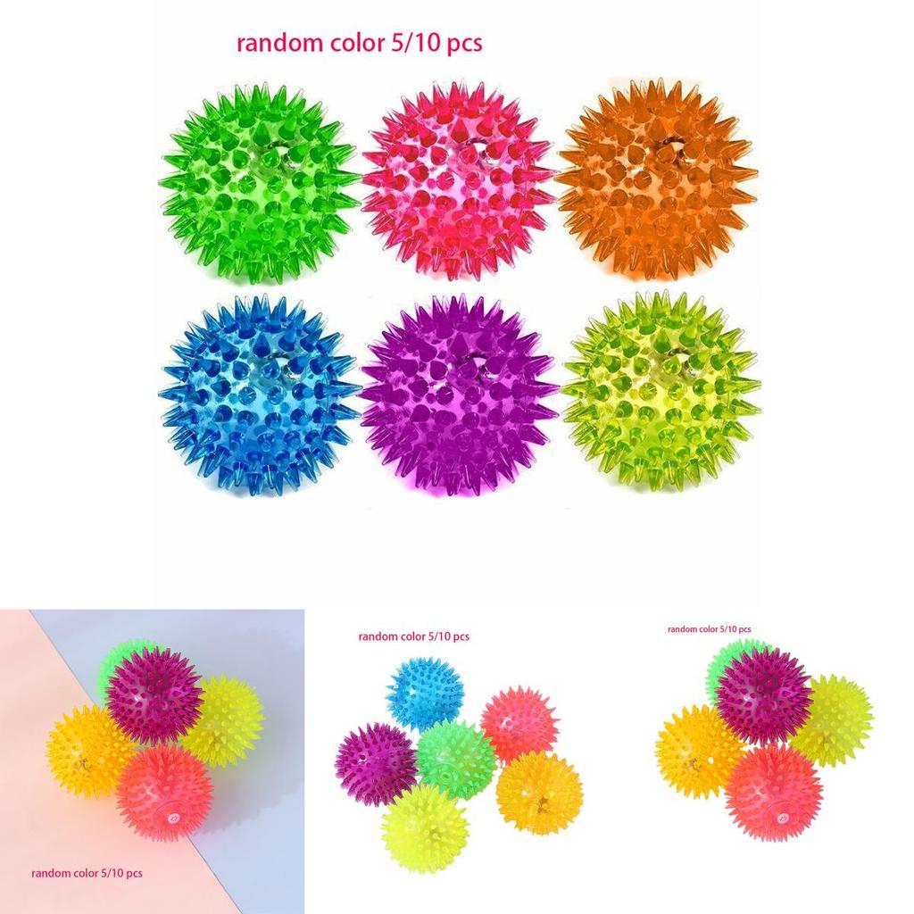 Großhandel Haustierspielzeug Ball Blinkend Und Stachelig Zufällige Farbe Tpr Material