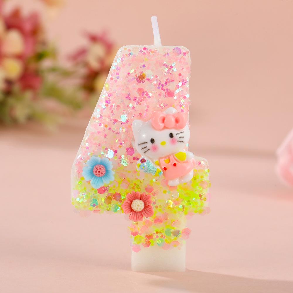 Cute Cartoon Cat Flower Fairy Birthday Candles – Creative Handmade Party Decorations Flower Fairy KT