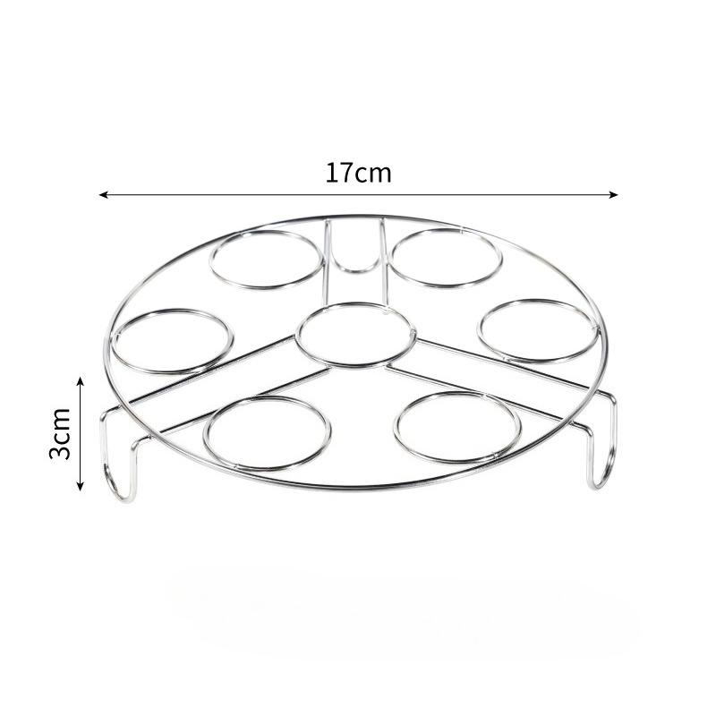 

Stackable Egg Steamer Stand Rack Tray Stainless Steel Household Multi-functional Steaming Rack Non-stick Pressure Cooker