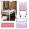 Hollow Shopping Cart Storage Metal Desktop Stationery Holder Portable Mini Storage Basket  Office