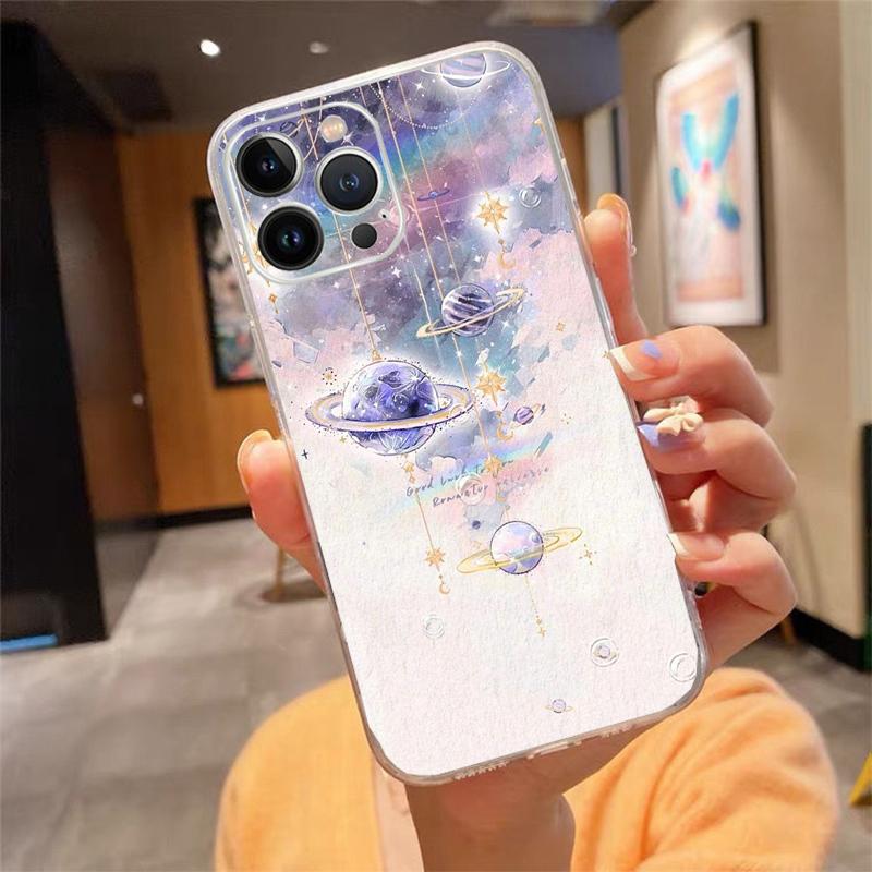 Universe Space Planet Phone Case Carcasa Funda For iPhone 17 Pro Max Air 16 15 14 13 Pro Max 15 16 Pro 15Plus Case