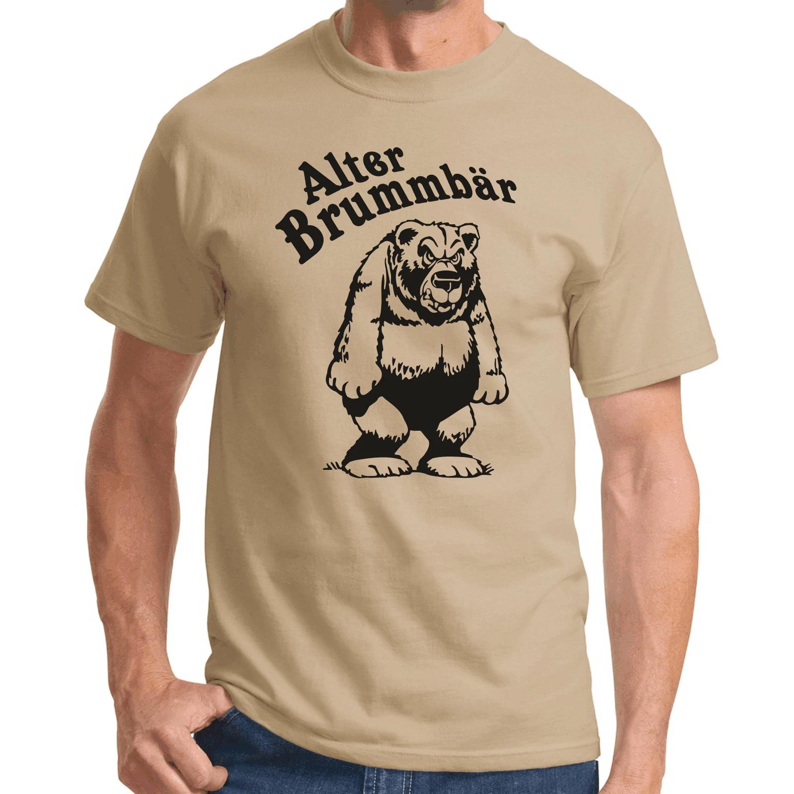 Men s and Women s T-shirts Old Grummbär Bear Bear Sayings Saying Gift Fun Fun Comedy Funny S