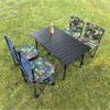 Outdoor Folding Table & Chair Set - Perfect for Leisure, Picnics, Camping, Barbecues, or Market Stalls. Portable and Compact Design.