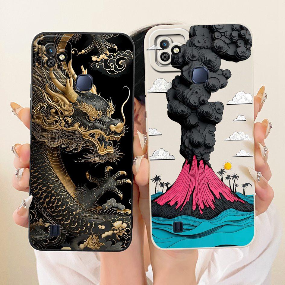 For Infinix Smart HD 2021 Case Cute Cartoon Cat Back Cover Candy Painted Soft Silicone Phone Shell For Infinix SmartHD 2021 Capa