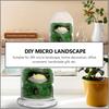 DOITOOL Glass Cloche Dome Bell Jar with Airhole and Base: 2 PCS Glass Terrarium Planter Container Decorative Clear Terrarium Planter for Plants,