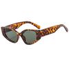 Chic Polygonal Embossed Women's Sunglasses - Modern European & American Style