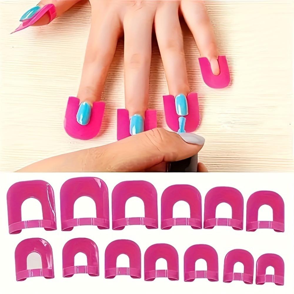 26Pcs U-shaped Nail Polish Spill Preventer Spill Proof Nail Art Tools  Nail Painting