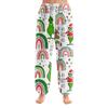 Women's Solid Color Trousers With Cuffs Casual Pants And Pajama Pants