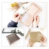 Chrome-tanned Italian cowhide leather wallet, round bifold wallet with zipper closure, compact design, glitter gray finish.