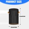 Fire Column Cover Round Outdoor Furniture Protector With Handle Cylinder Fireplaces Cover Protector For Yard