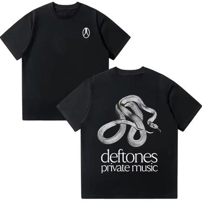 Deftones Private Music TShirt Rock Music Band Tee Summer Metal Crewneck Breathable Short Sleeve Men Women Fashion T-Shirt Cotton