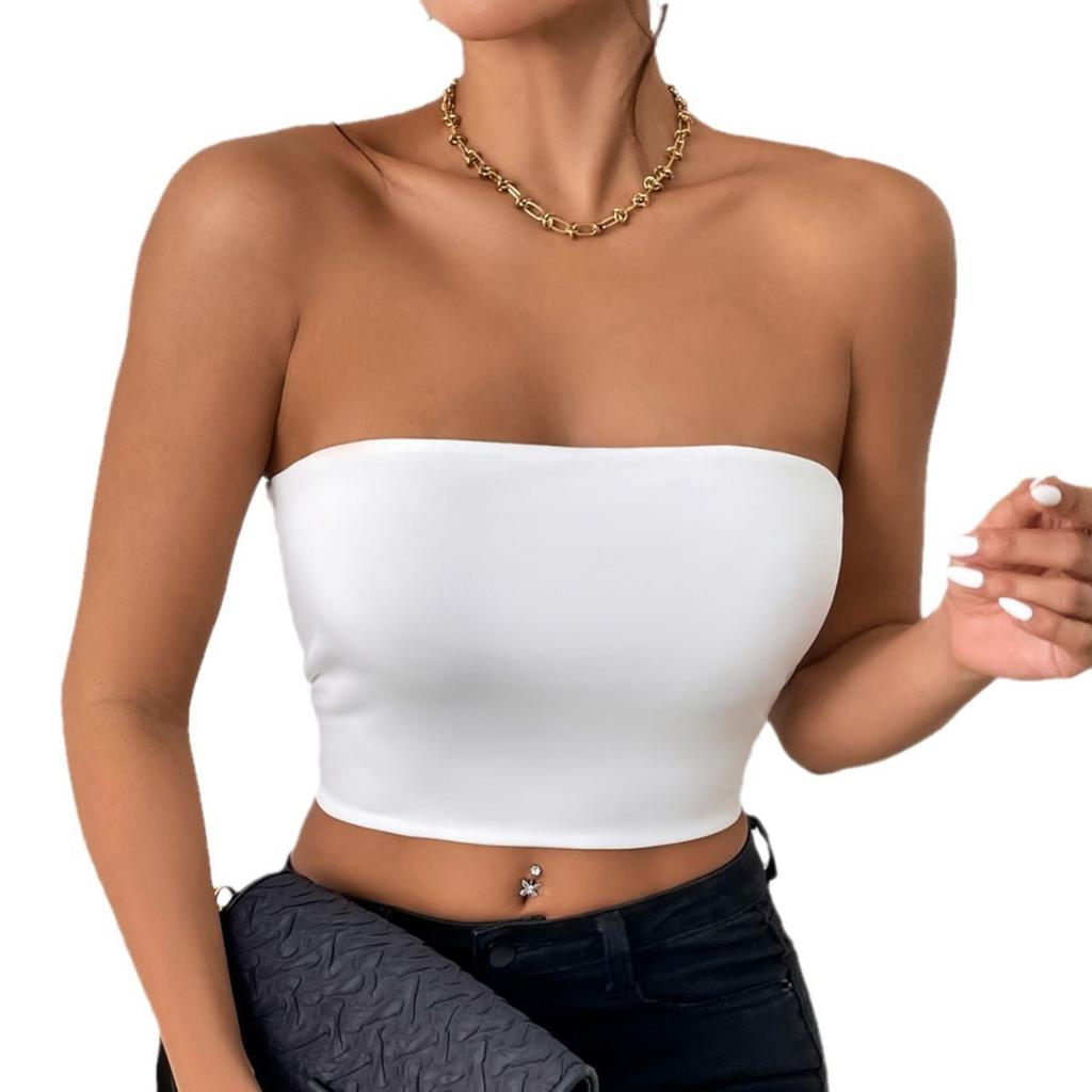 Damen Einfarbiger Alltäglicher Casual BH, Stoßfester und Anti-Hänge-BH, Ohne Stahlbügel, Damen Brustwickel, Geeignet zum Tragen zu jeder Jahreszeit