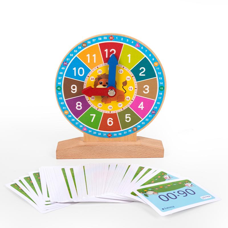 

Children Clock Model Educational Toys Hour Minute Cognition Matching Puzzle Toy Kids Early Preschool Time Cognition Teaching Aid