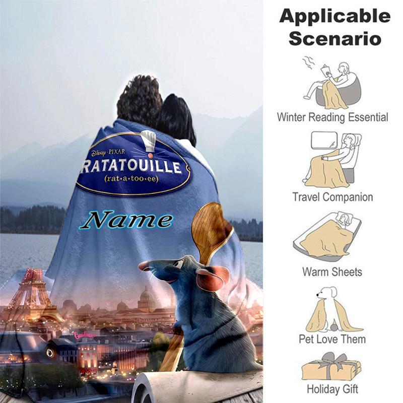 Custom 1pc Rat Chef's Adventure Blanket, Soft And Comfortable Blanket, Casual Warm, Camping Travel Blanket, Birthday Gift Q910231