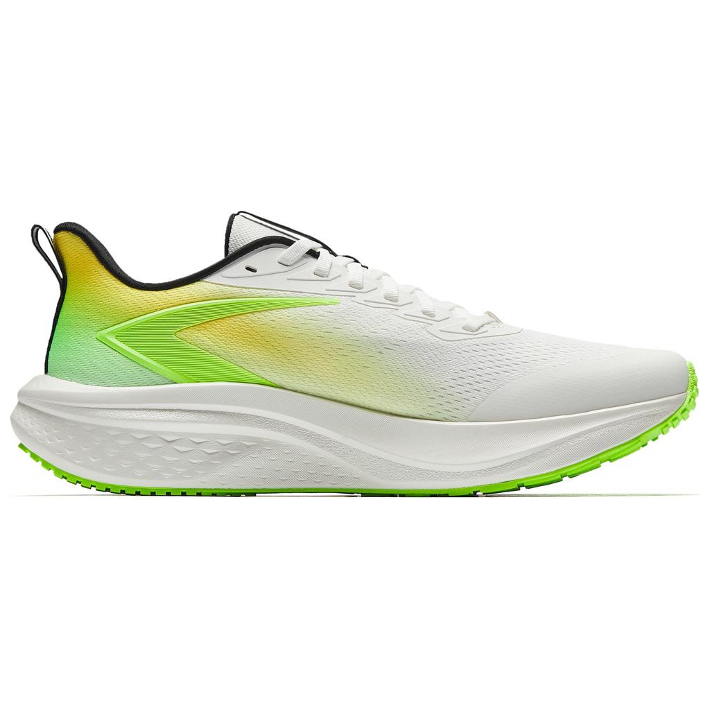 New Anta Anti-Slip And Wear-Resistant Breathable Low-Top Casual Running Shoes Men's White Yellow Green 112515582-5