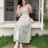 Sweet Girl Floral Midi Dress: Plus Size, Waist-Cinched, Gentle Style for Summer 2026