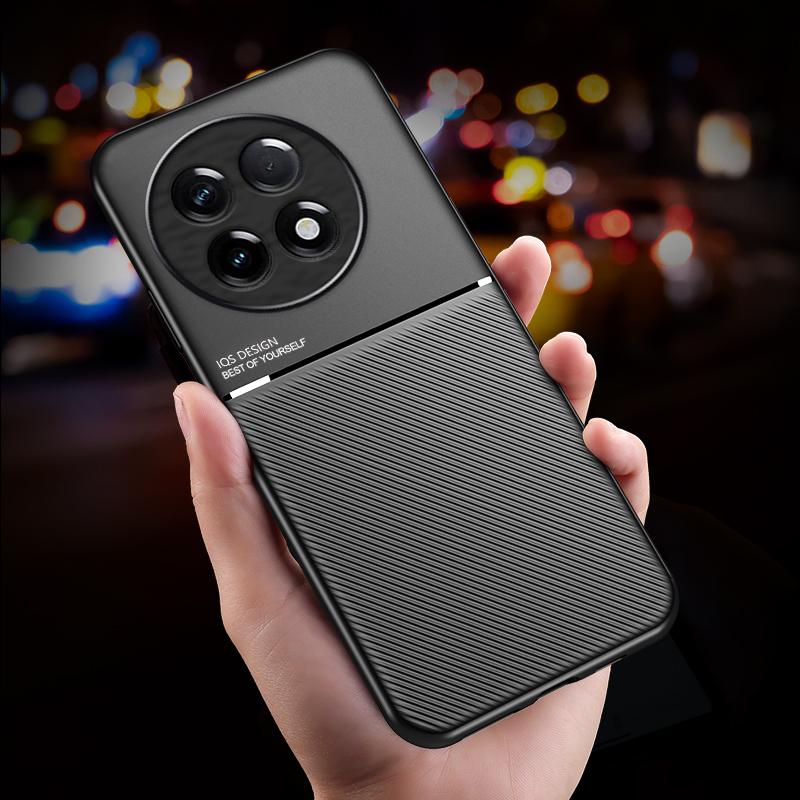 For OnePlus 13 12 11 10T ACE Pro 5 2 13R 11R 10T Phone Case Shockproof PU Leather Matte Soft Slim Cover