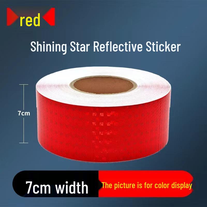 1cm Reflective Sticker for Bicycles, Cars, & Helmets - Luminous Warning Strip