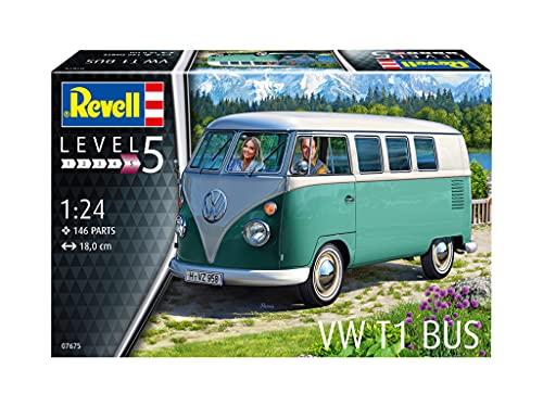 German Revell 1/24 Scale VW T1 Microbus Plastic Model Kit 07675