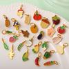 Cute Simple Earrings Bracelet Necklace Accessories Colorful Vegetables Stainless Steel Oil Drip Diy Pendant Female