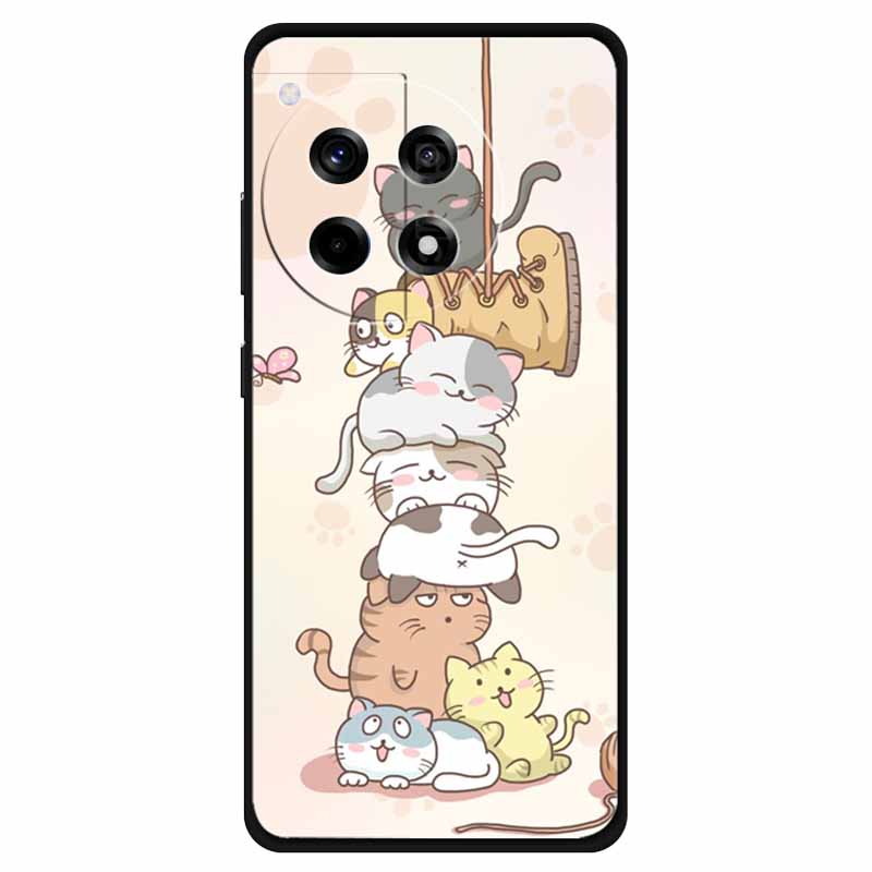 For OnePlus Ace 3 Pro Case Silicone Soft Fashion Cartoon TPU Back Cover for One Plus Ace 3Pro Cases PJX110 Lovely Ace3pro Shell