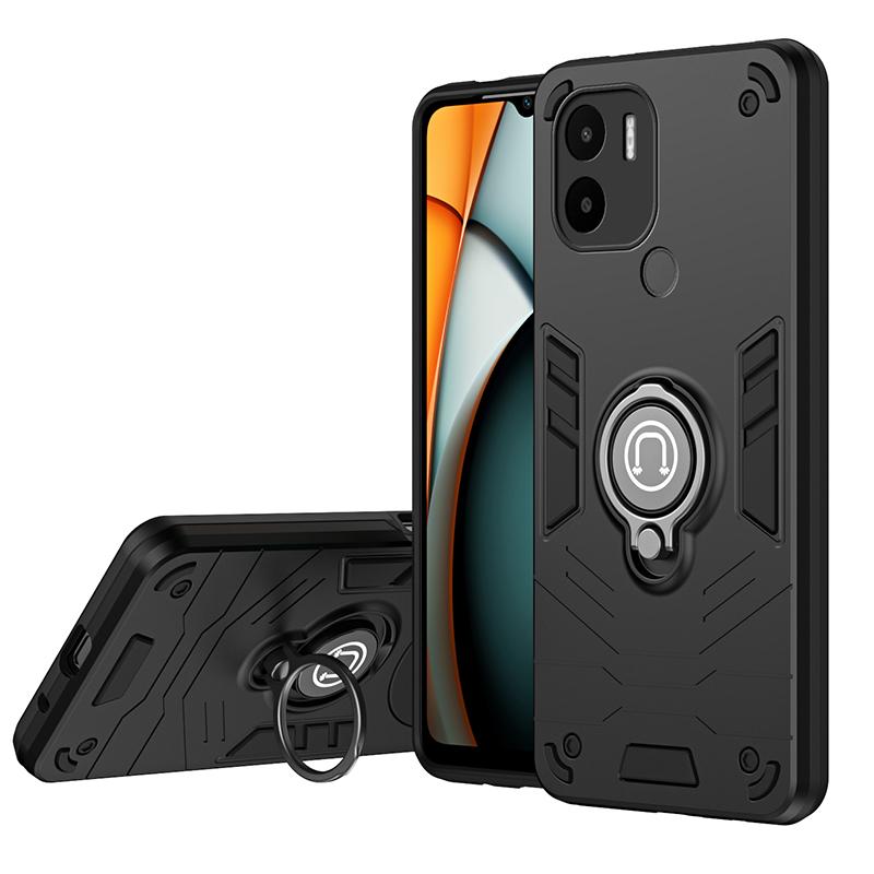 For Redmi A1 Plus Shockproof Hard Armor Cover Cases For Redmi A1 Plus Slide Lens Protect Shell Magnet Bracket Phone Case Capa