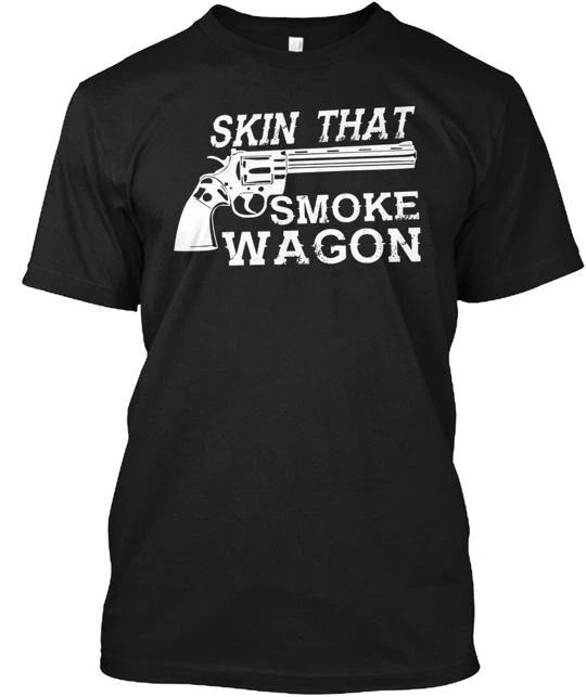 

Skin That Smoke Wagon Tee 100% Cotton T-shirt Mens Tees Top Made in the USA T-Shirt Tee Top Unisex XL