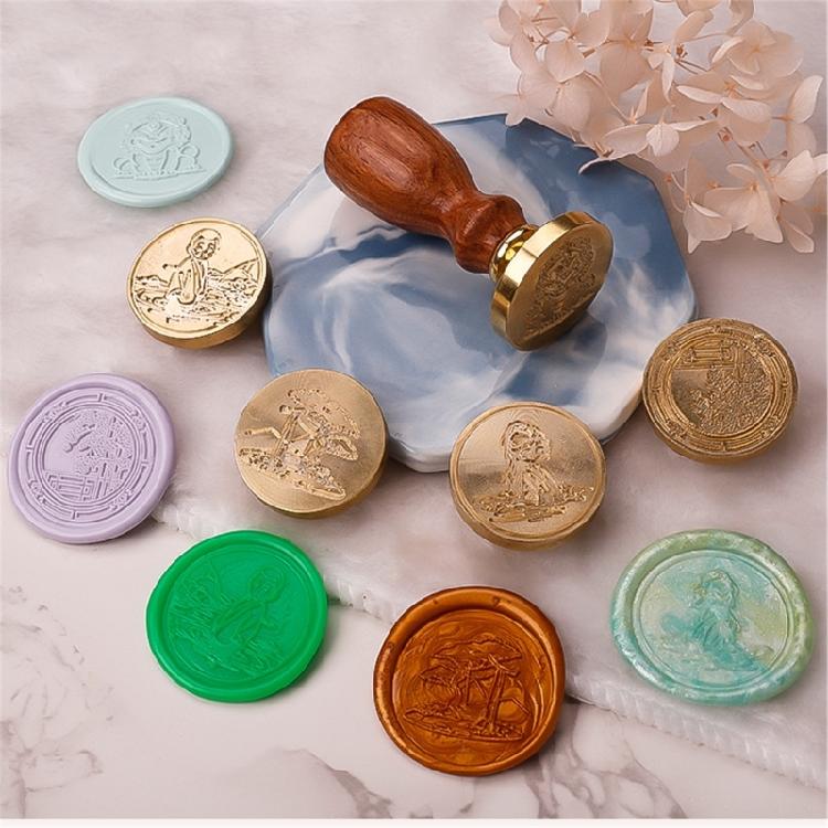 Antiker Wachssiegelstempelkopf Geprägter Siegelstempel Ersatz für Siegel Umschlag Karte Hochzeitseinladungen Scrapbooking