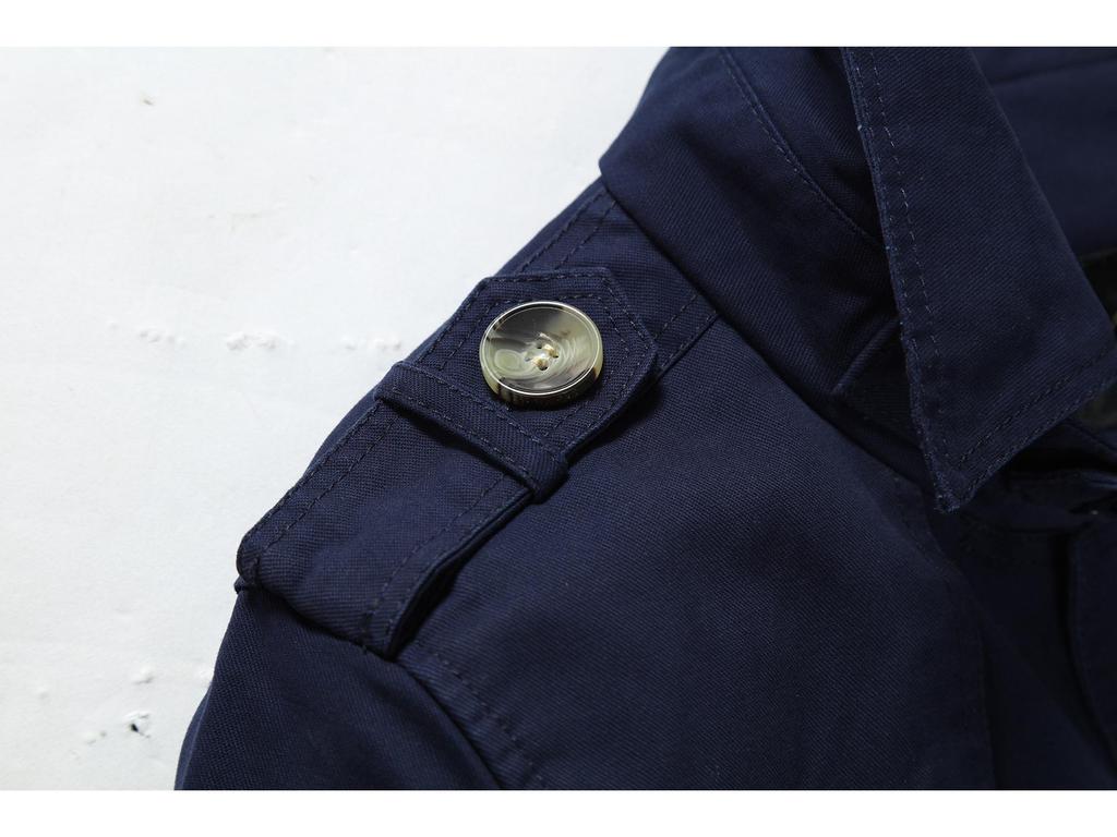 Pánská bunda z prané bavlny: Neformální jarní/podzimní módní kabát