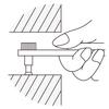 Engineer Offset Ratchet Set, 10 Bits, DR-06, Black, 40mm Tip Thickness