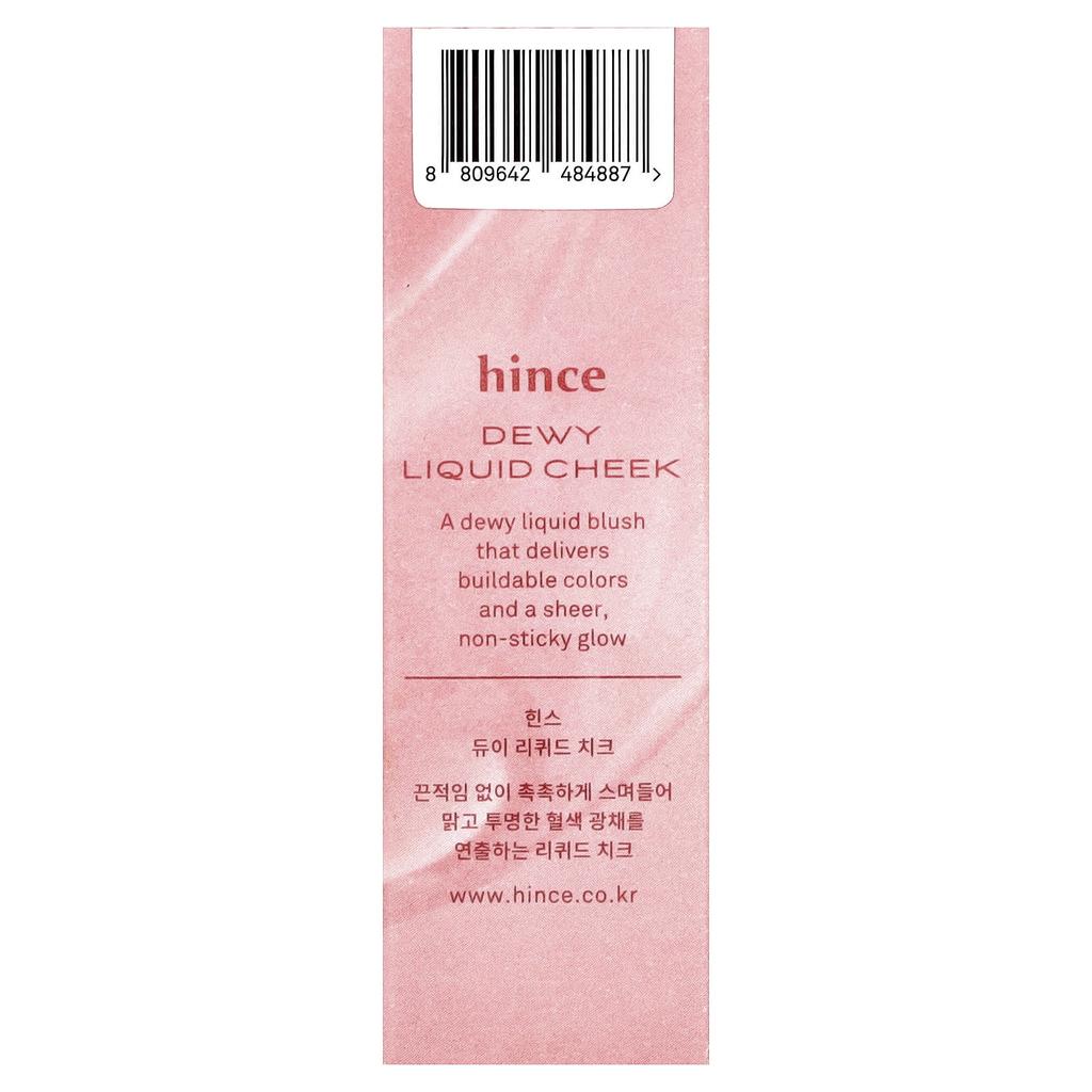 HINCE Dewy Liquid Cheek, LC002 Sunlit Peach, 6ml (0.2 Fl Oz)